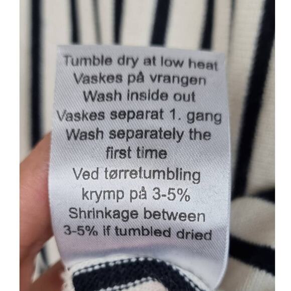 Mads Norgaard Copenhagen Striped Sweater Dress Black White XS - Picture 5 of 7